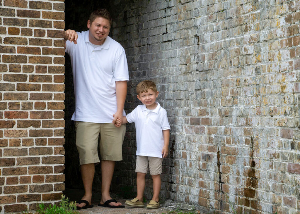 father and son at fort pickens